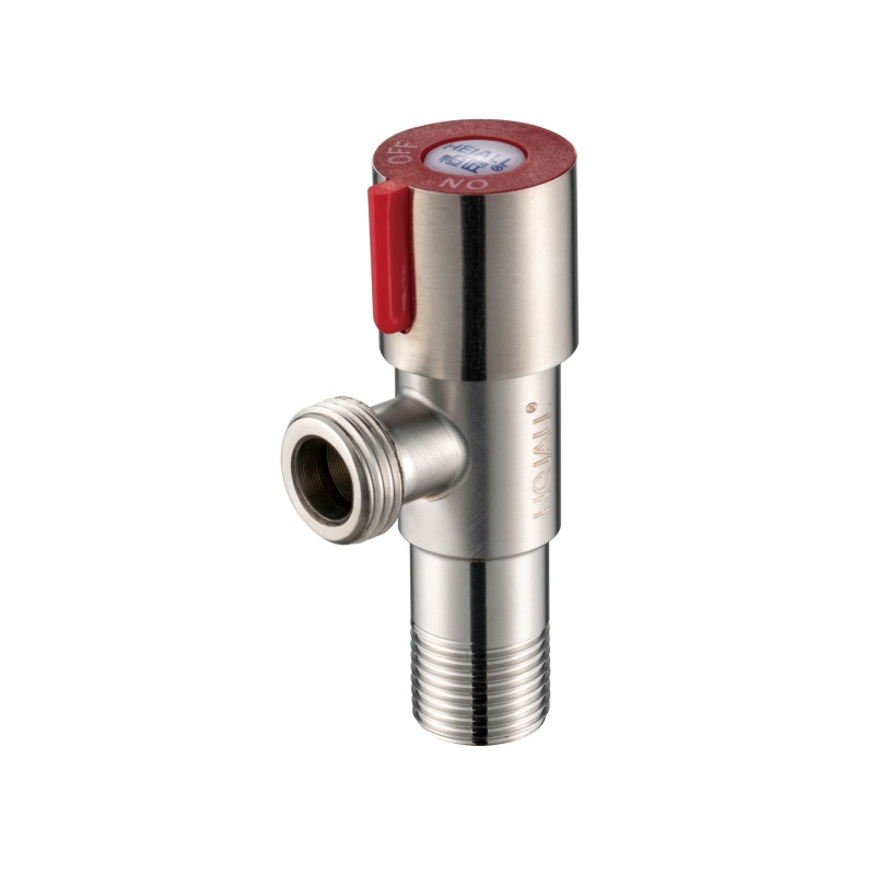 Brushed Stainless Steel 1/2 90 Degree Angle Valve